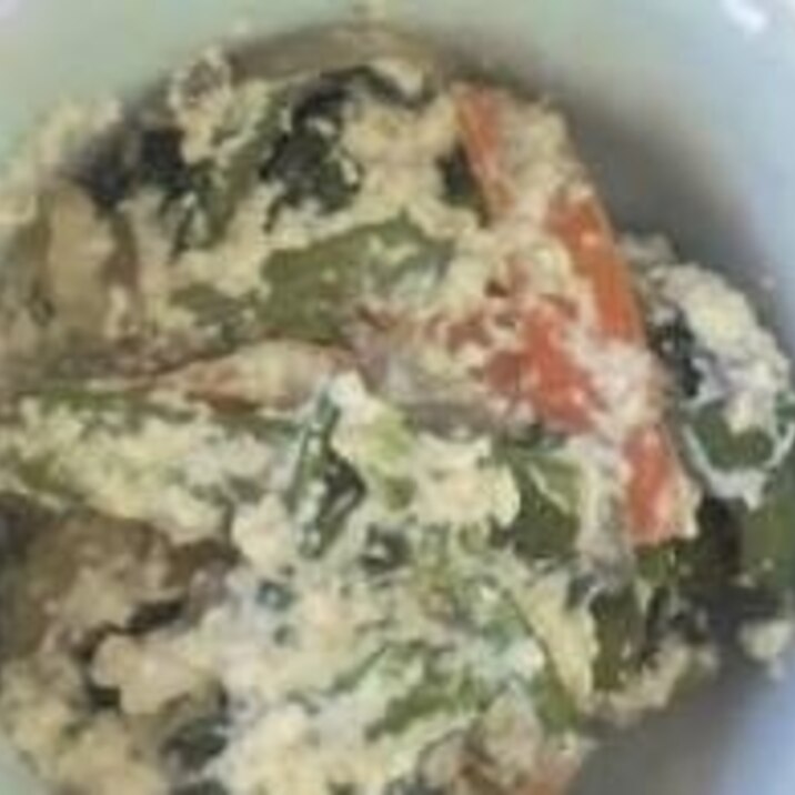 青菜の豆乳白和え